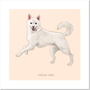 cute korean jindo dog Posters and Art